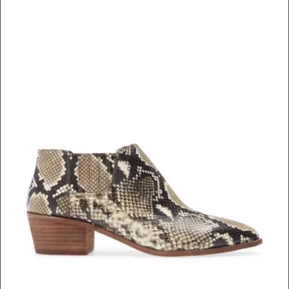 Madewell Sonia Leather Snakeskin Chelsea Boot